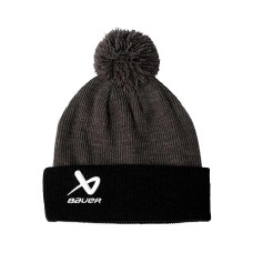 Шапка Bauer S24 2TONE KNIT POM BLK/GRY SR