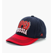 Бейсболка A&C RUSSIA син.-красн. 10152